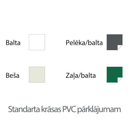 Standarta krāsas PVC pārklājumam