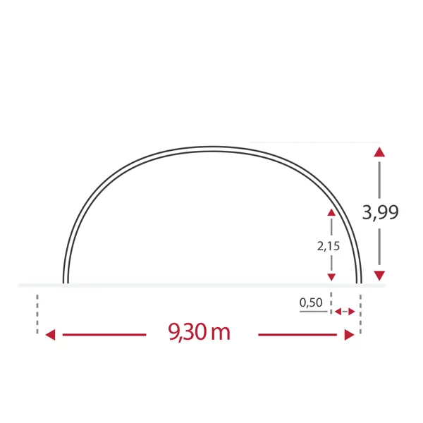 9,3 m modelis