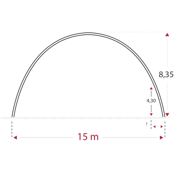 15 m modelis