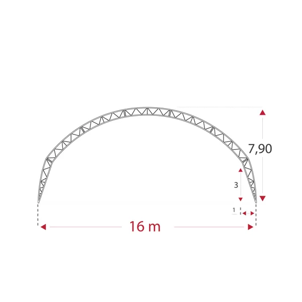 16 m modelis